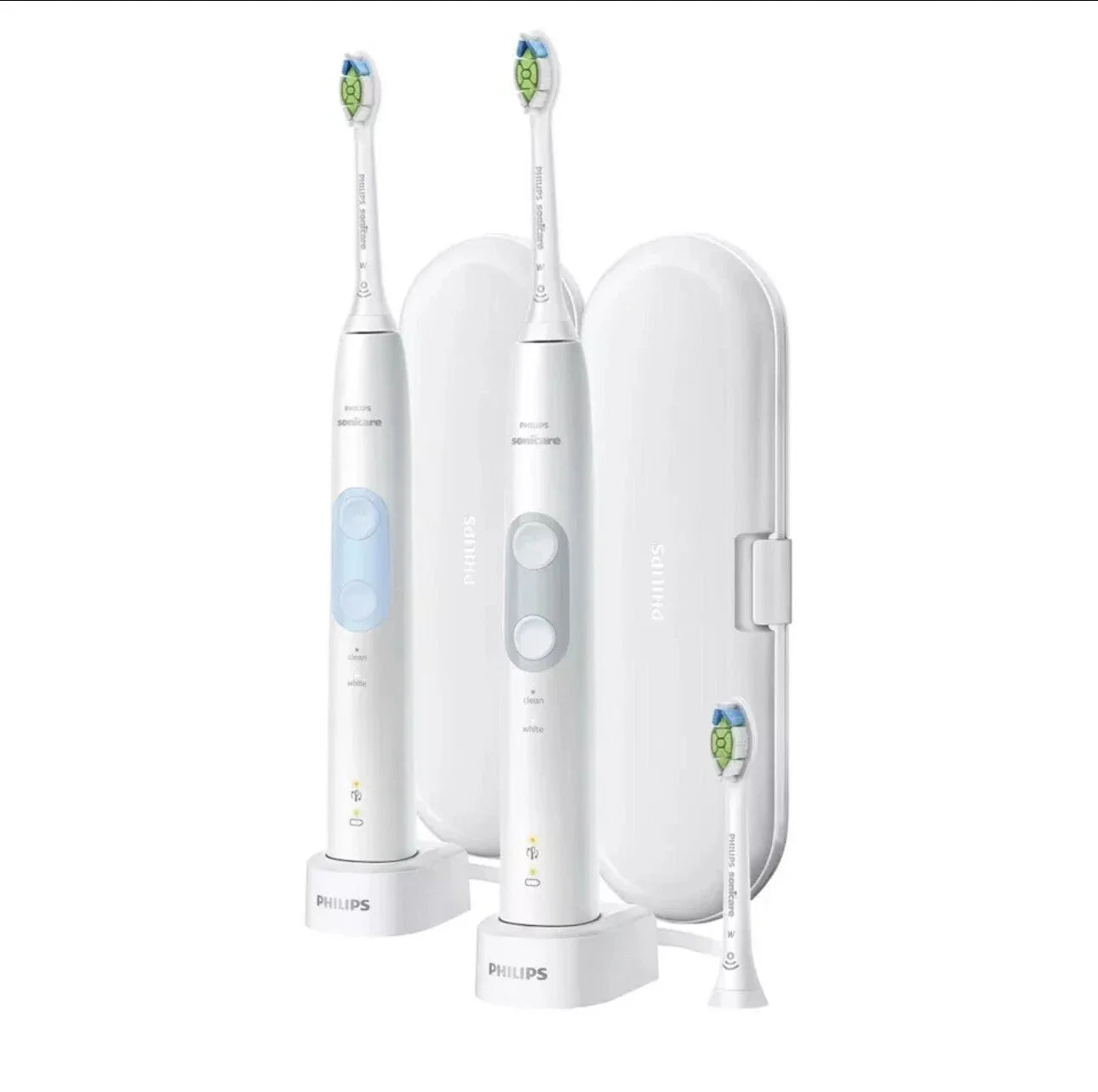 Sonicare Optimal Clean Rechargeable Electric Toothbrush 2 Pack FLAW READ